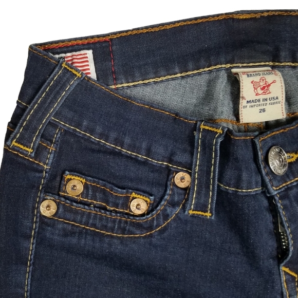 True Religion Casey Super Skinny Low Rise Ankle Length Jeans Women's Size 26 - Picture 4 of 15